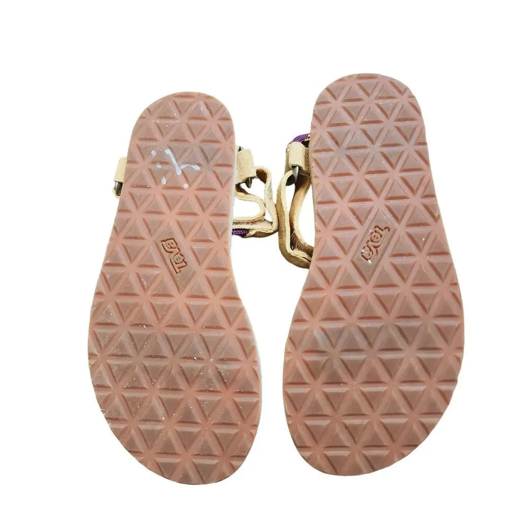 Teva Universal Rope Sandals tan & purple 8